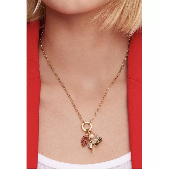 Kate Spade Lipstick, high heels and a bag Pendant Necklace - Picture 2 of 9